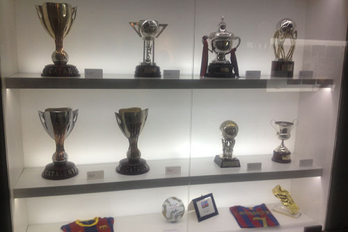 galeries de trophées au musée du FC Barcelone