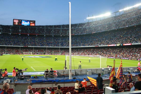 Le Camp Nou avant la rencontre
