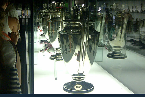 Les 4 trophées de la Ligue des Champions sont exposés au musée du FC Barcelone